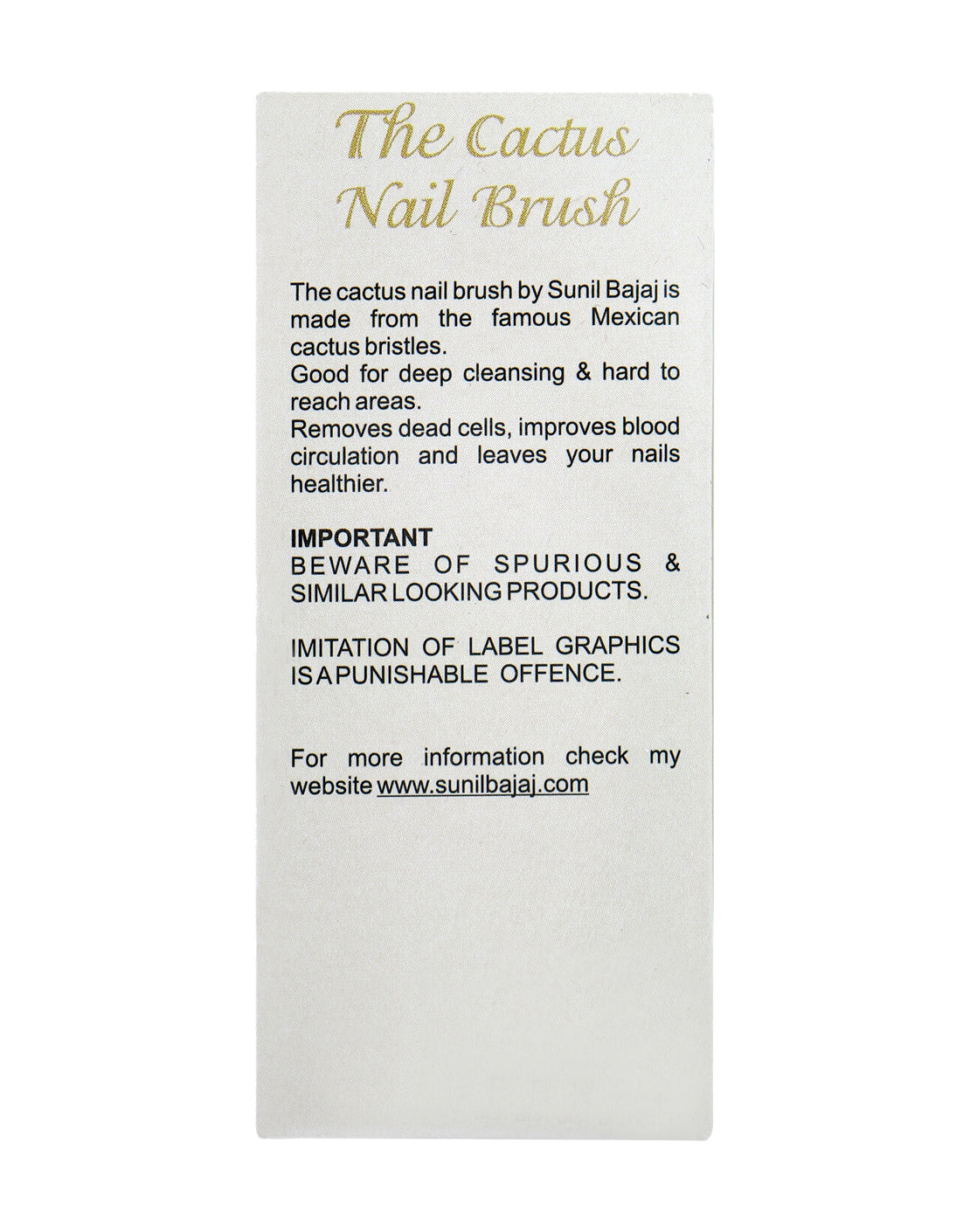 Wooden Cactus Nail Brush (Natural Fibre Nail Brush)