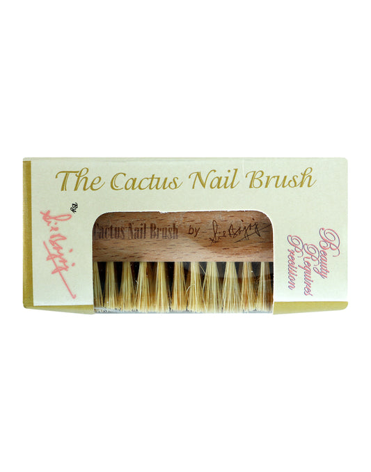 Wooden Cactus Nail Brush (Natural Fibre Nail Brush)